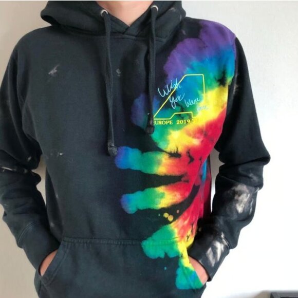 Travis Scott Live In Europe Hoodie Black 93665-566 Men's Size Small - Picture 2 of 3